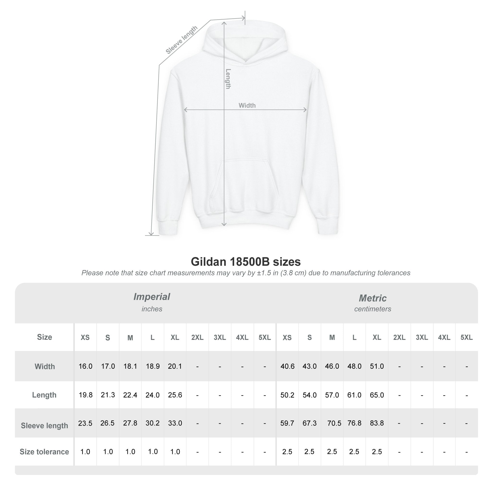 Smile Youth Hoodie - Cozy Heavy Blend Sweatshirt for Kids