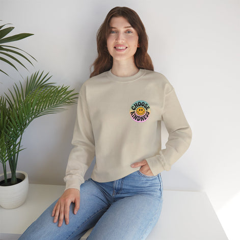 Choose Kindness Unisex Crewneck Sweatshirt - Positive Vibes Apparel