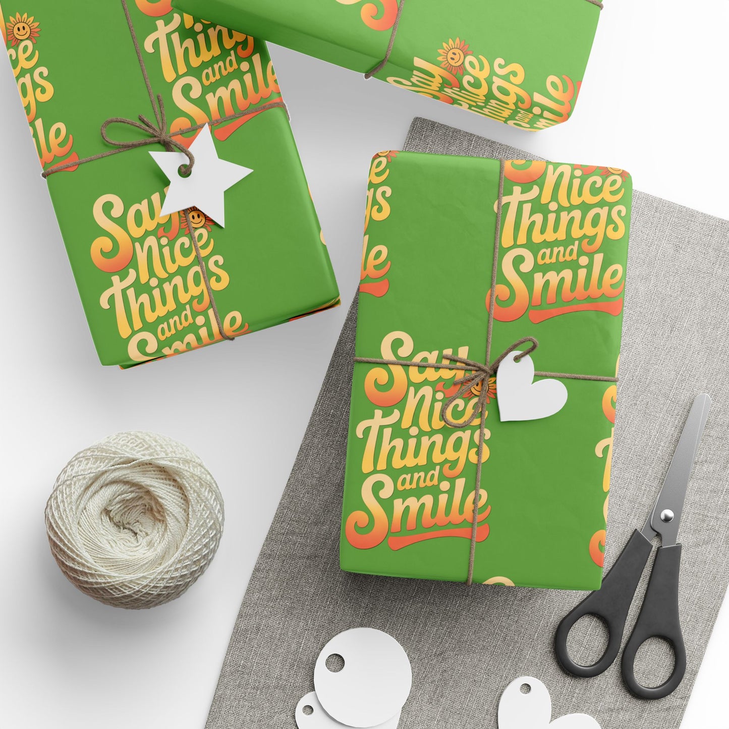 Say Nice Things and Smile Wrapping Paper