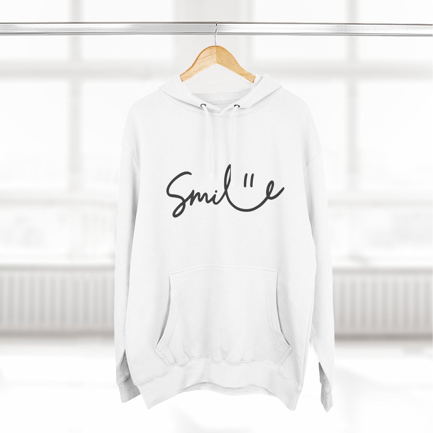 Smile Fleece Hoodie - Cozy and Stylish Pullover for Everyday Comfort