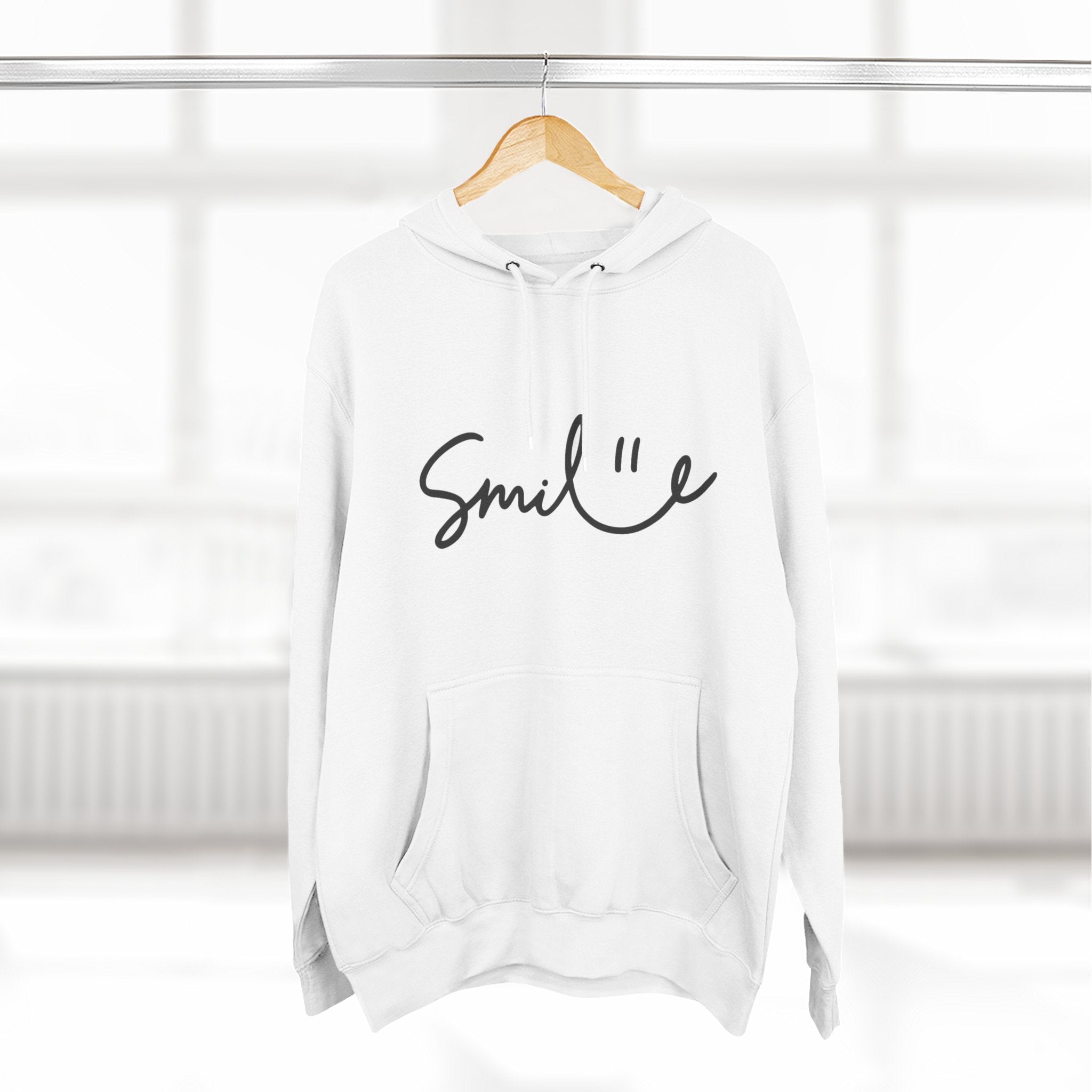 Smile Fleece Hoodie - Cozy and Stylish Pullover for Everyday Comfort
