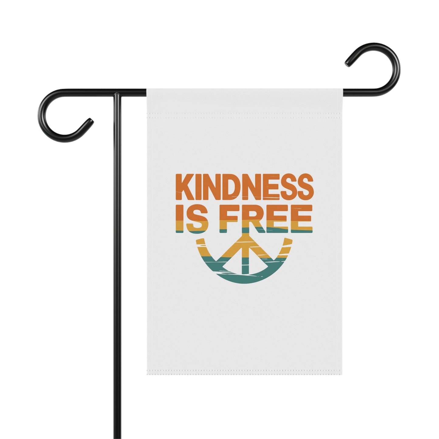 Garden & House Banner - 'Kindness is Free' Peace Sign Décor