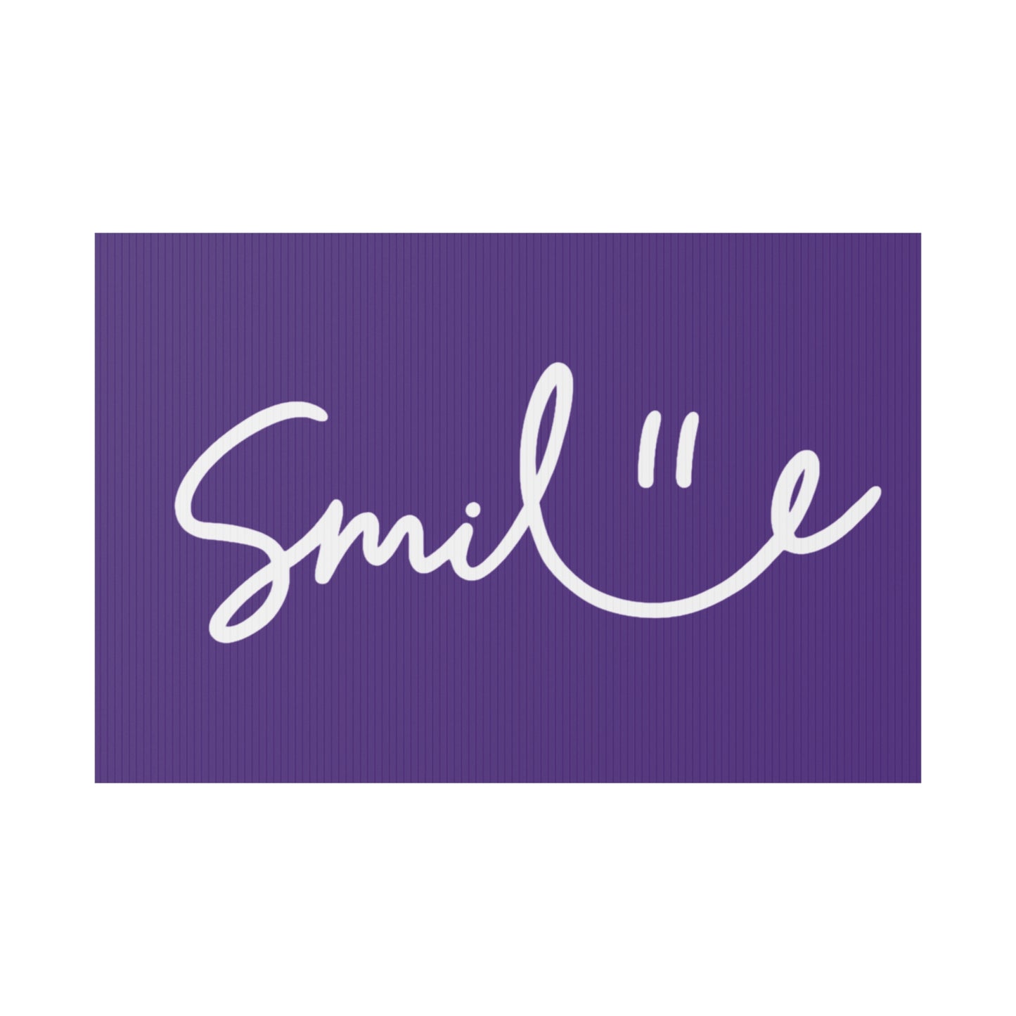 Purple Smile Yard Sign