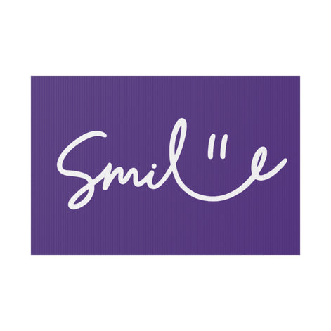 Purple Smile Yard Sign