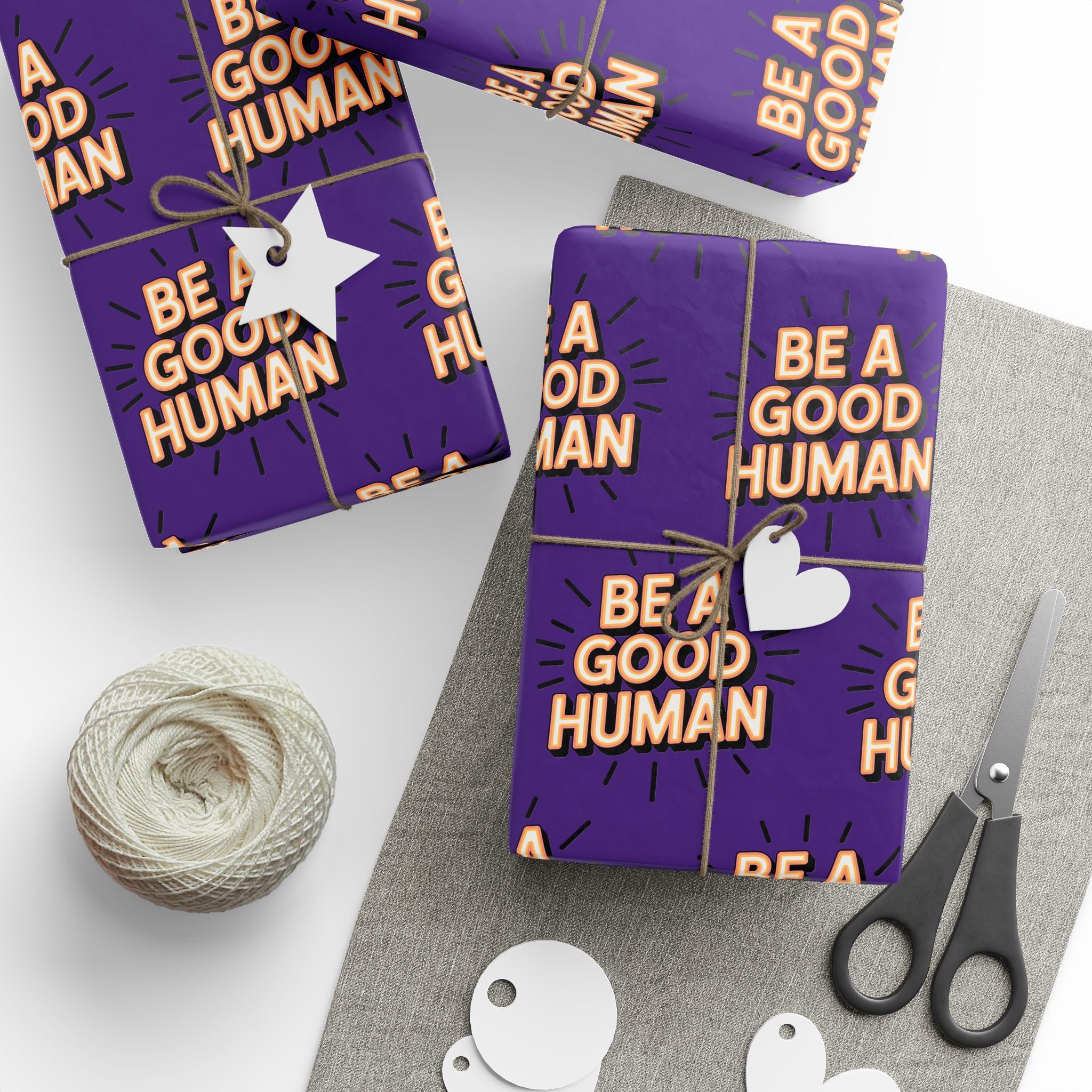 Be a Good Human Gift Wrap (Single Roll)