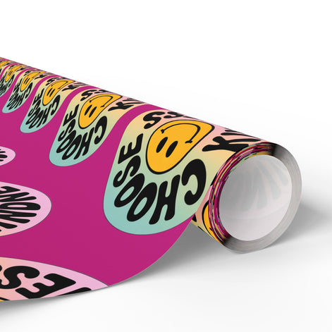 Pink Choose Kindness Wrapping Papers