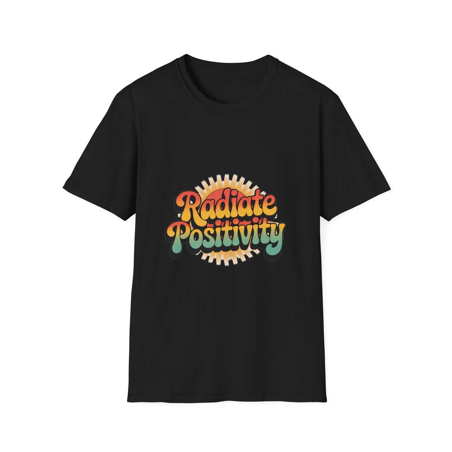 Radiate Positivity Unisex Softstyle T-Shirt - Feel Good Vibes