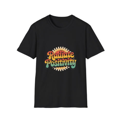 Radiate Positivity Unisex Softstyle T-Shirt - Feel Good Vibes