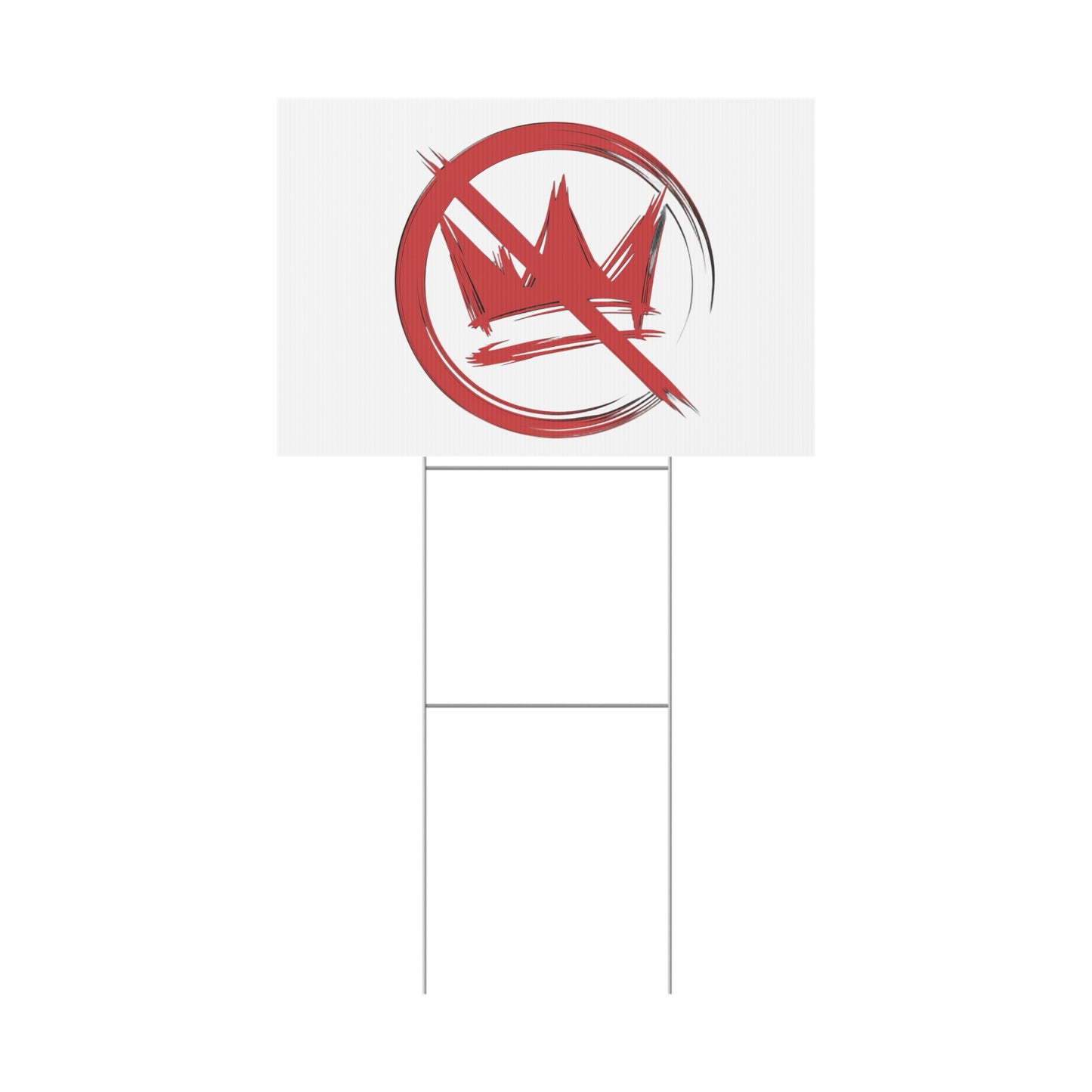 No Kings in the United States yard sign