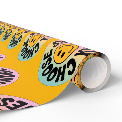 Yellow Choose Kindness Wrapping Papers