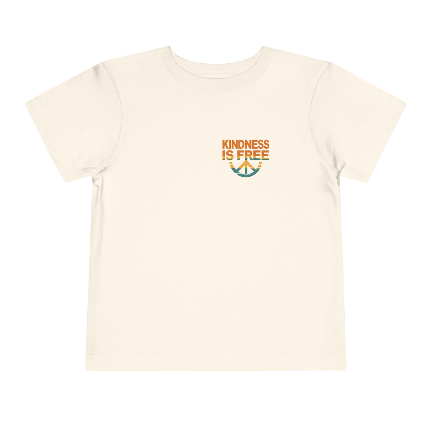 Toddler Short Sleeve Tee - Kindness Is Free Peace Design