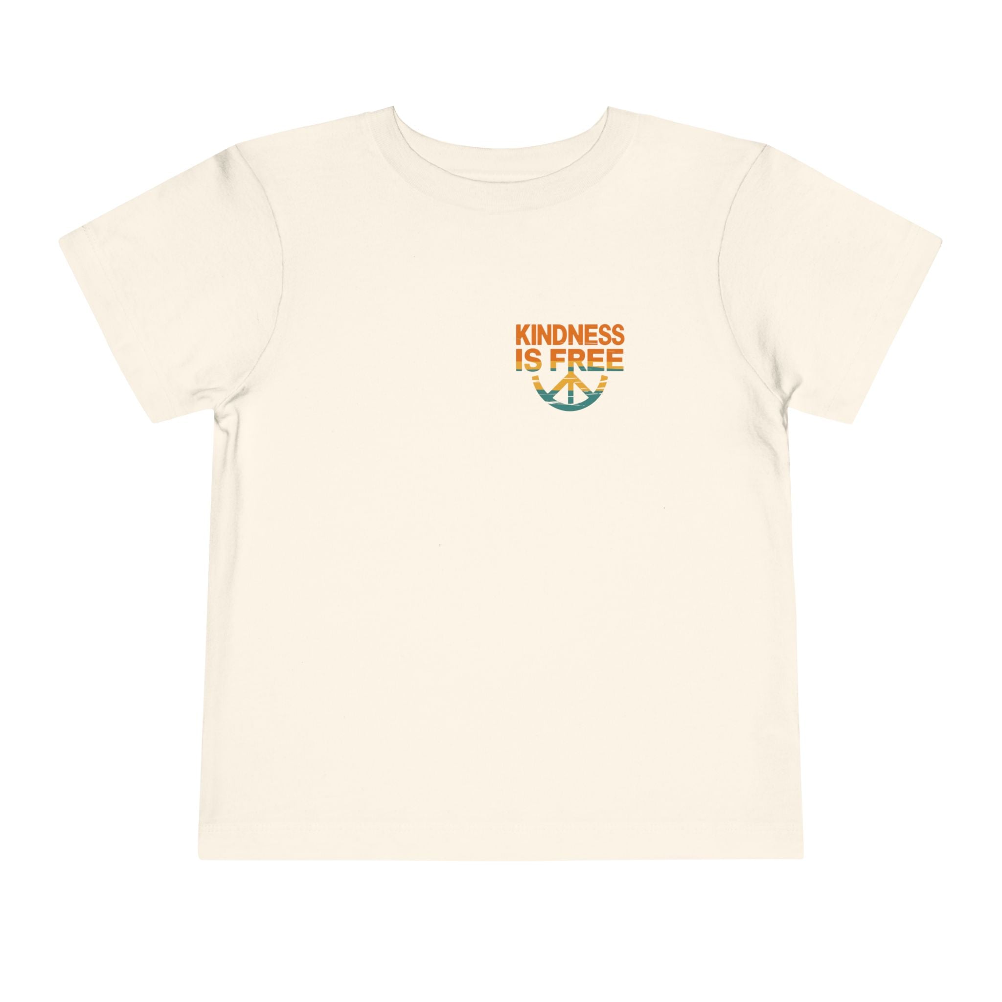Toddler Short Sleeve Tee - Kindness Is Free Peace Design