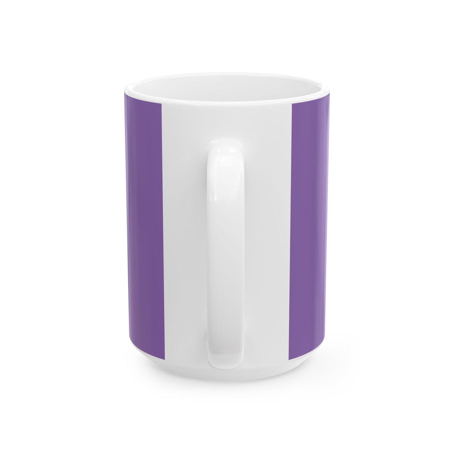 Light Purple Radiate Positivity Ceramic Coffee Mug,  11oz & 15oz