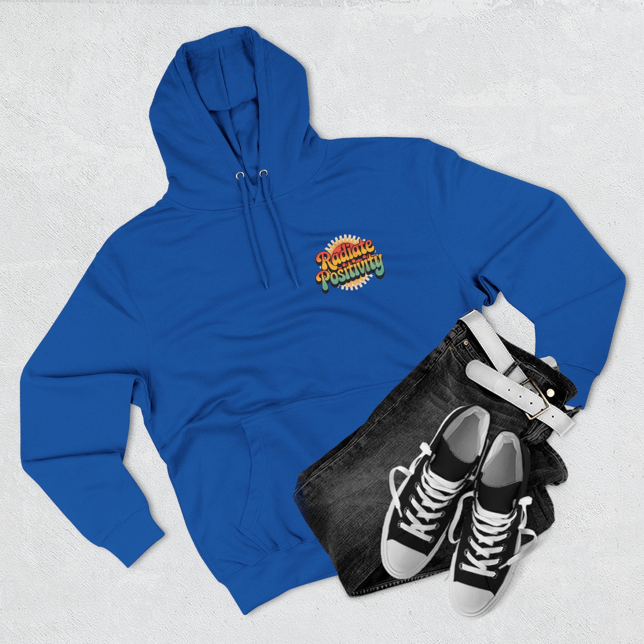 Radiate Positivity Three-Panel Fleece Hoodie