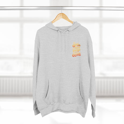 Say Nice Things and Smile Positive Vibes Three-Panel Fleece Hoodie -