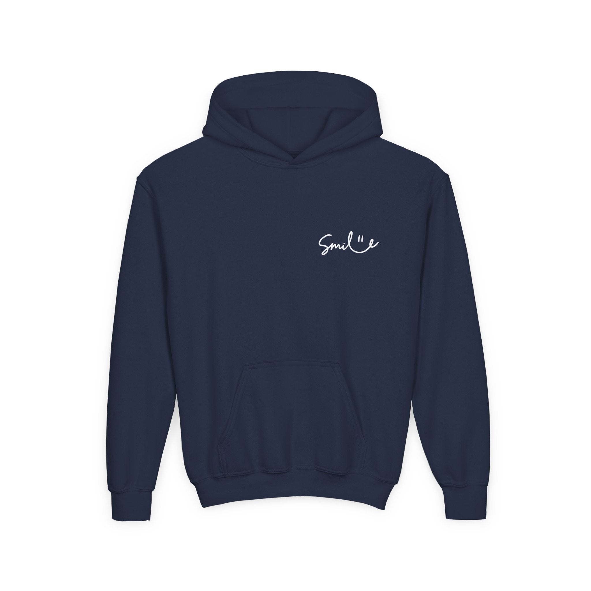 Smile Youth Hoodie - Cozy Heavy Blend Sweatshirt for Kids