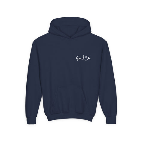 Smile Youth Hoodie - Cozy Heavy Blend Sweatshirt for Kids