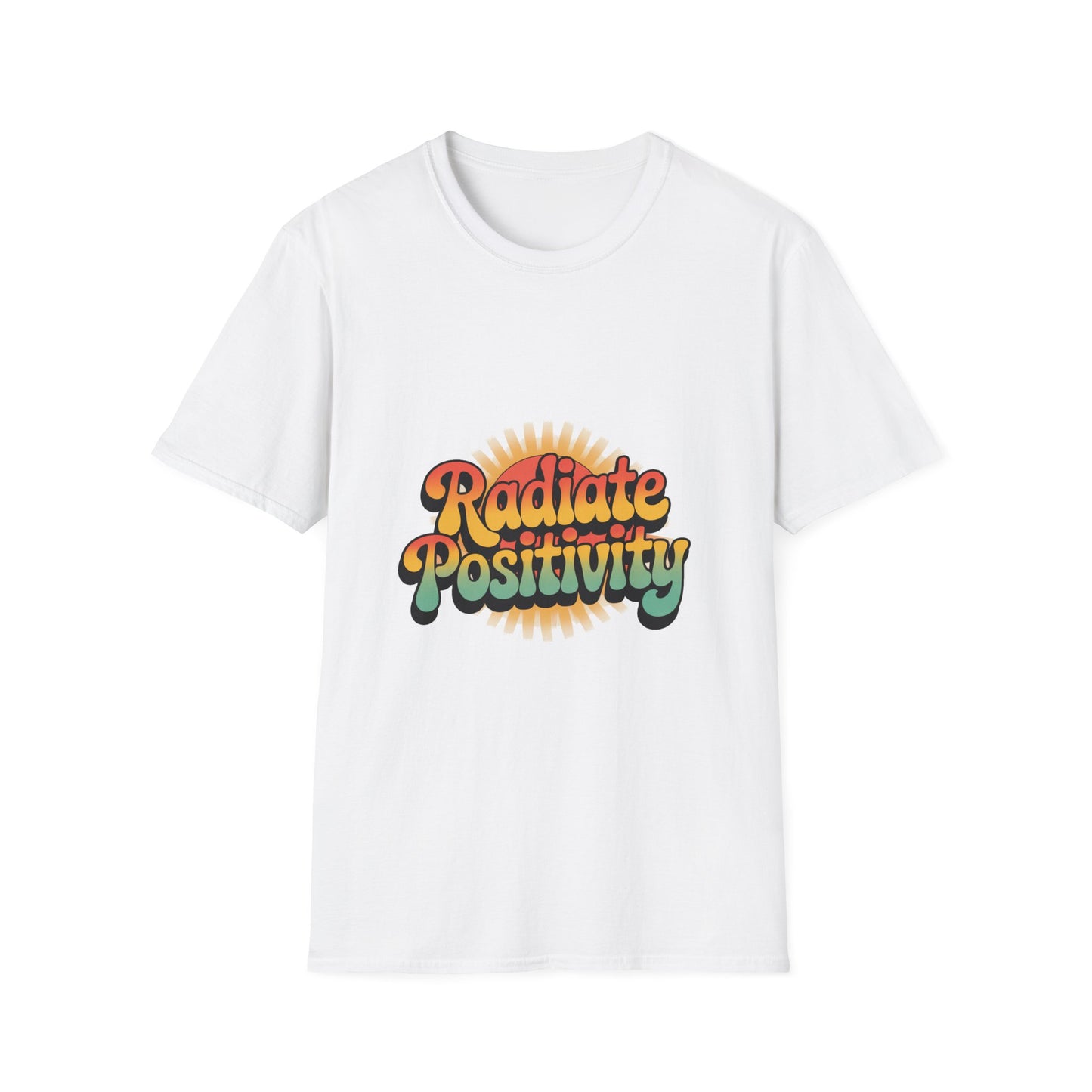 Radiate Positivity Unisex Softstyle T-Shirt - Feel Good Vibes