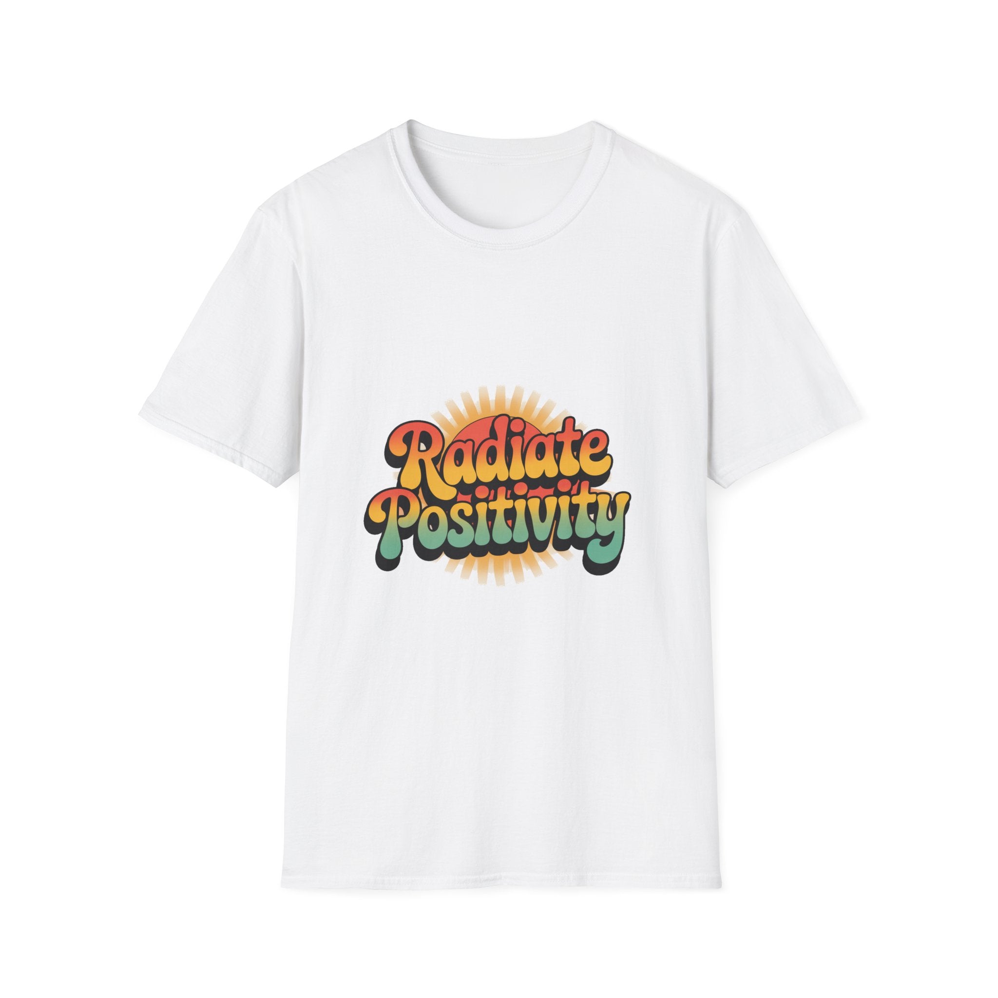 Radiate Positivity Unisex Softstyle T-Shirt - Feel Good Vibes
