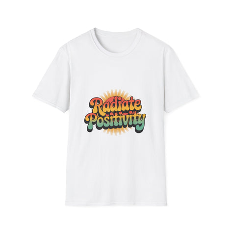 Radiate Positivity Unisex Softstyle T-Shirt - Feel Good Vibes