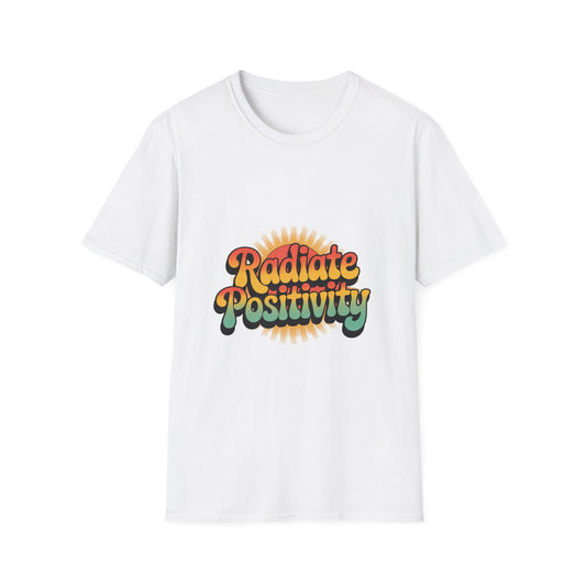 Radiate Positivity Unisex Softstyle T-Shirt - Feel Good Vibes
