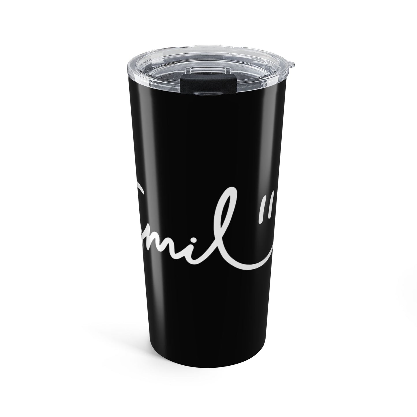 Black/White Smile 20oz Tumbler - Customizable Drinkware for Every Occasion