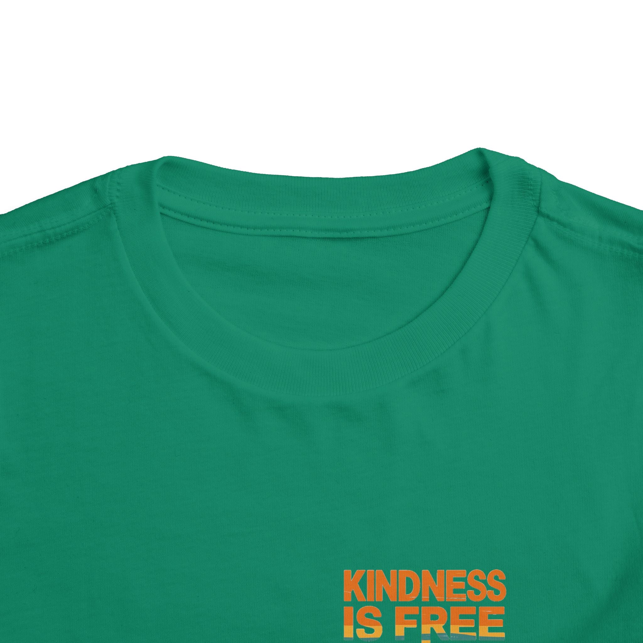 Toddler Short Sleeve Tee - Kindness Is Free Peace Design