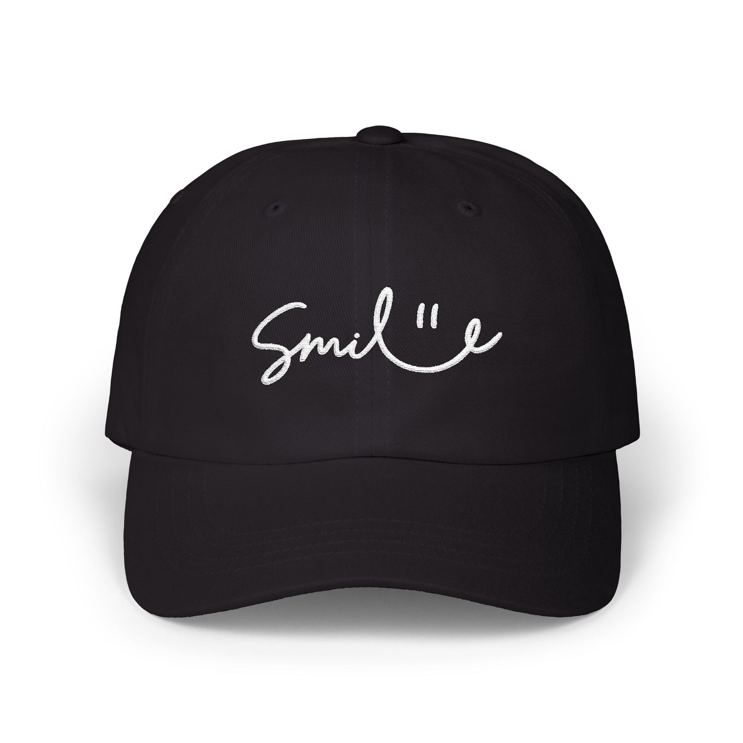 Smile Dad Cap — Embroidered Smile Face Baseball Hat