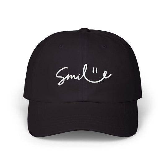 Smile Dad Cap — Embroidered Smile Face Baseball Hat