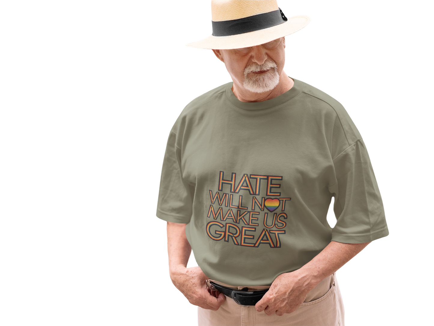 Hate Will Not Make Us Great Pride Support T-Shirt