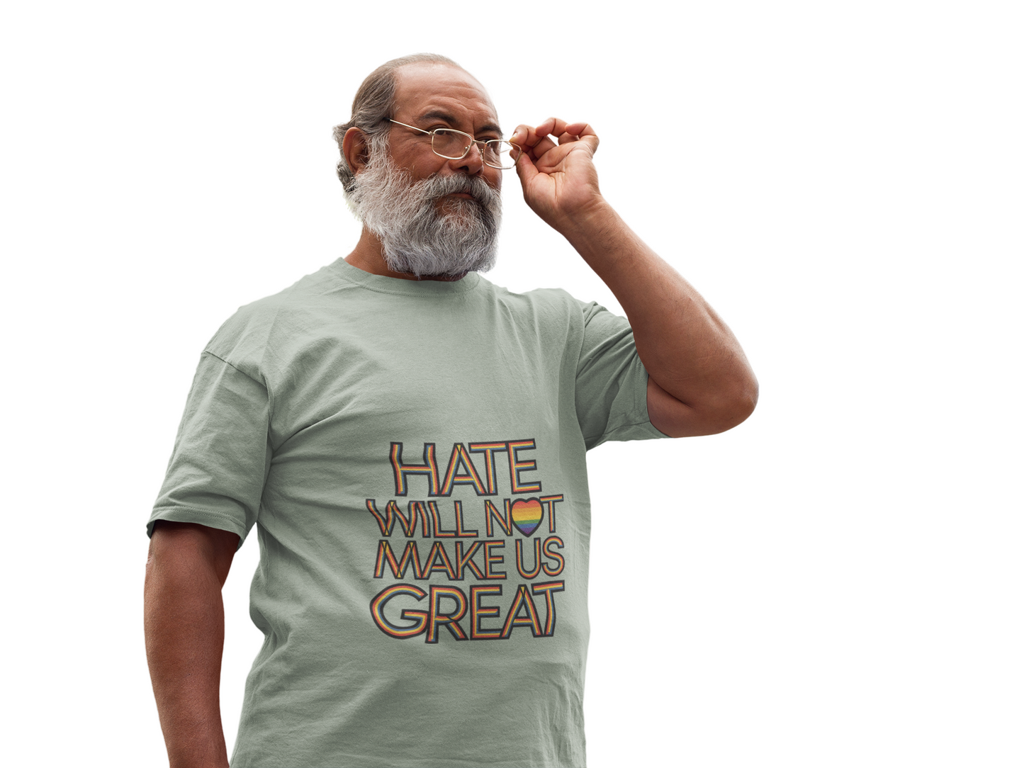 Hate Will Not Make Us Great Pride Support T-Shirt