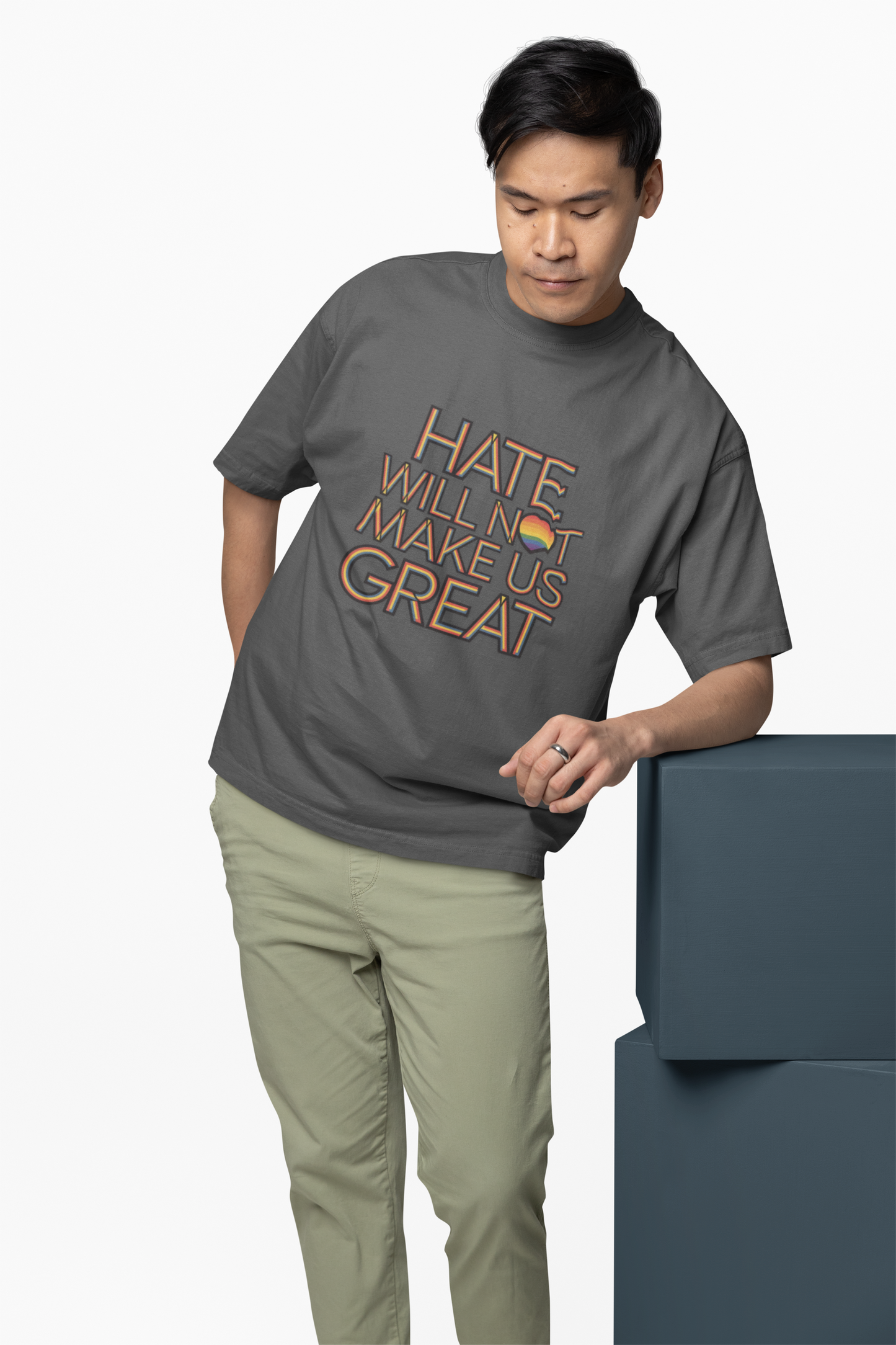 Hate Will Not Make Us Great Pride Support T-Shirt
