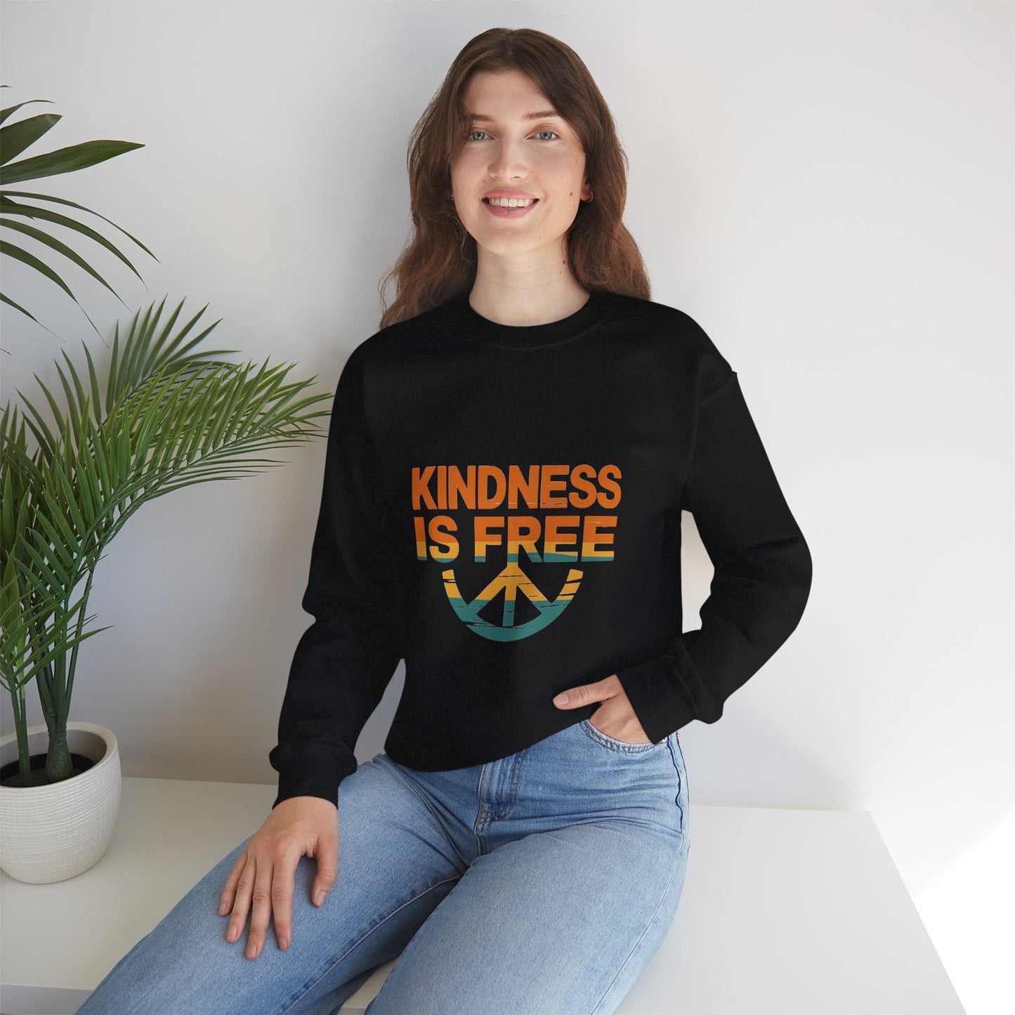 Unisex Kindness is Free Crewneck Sweatshirt
