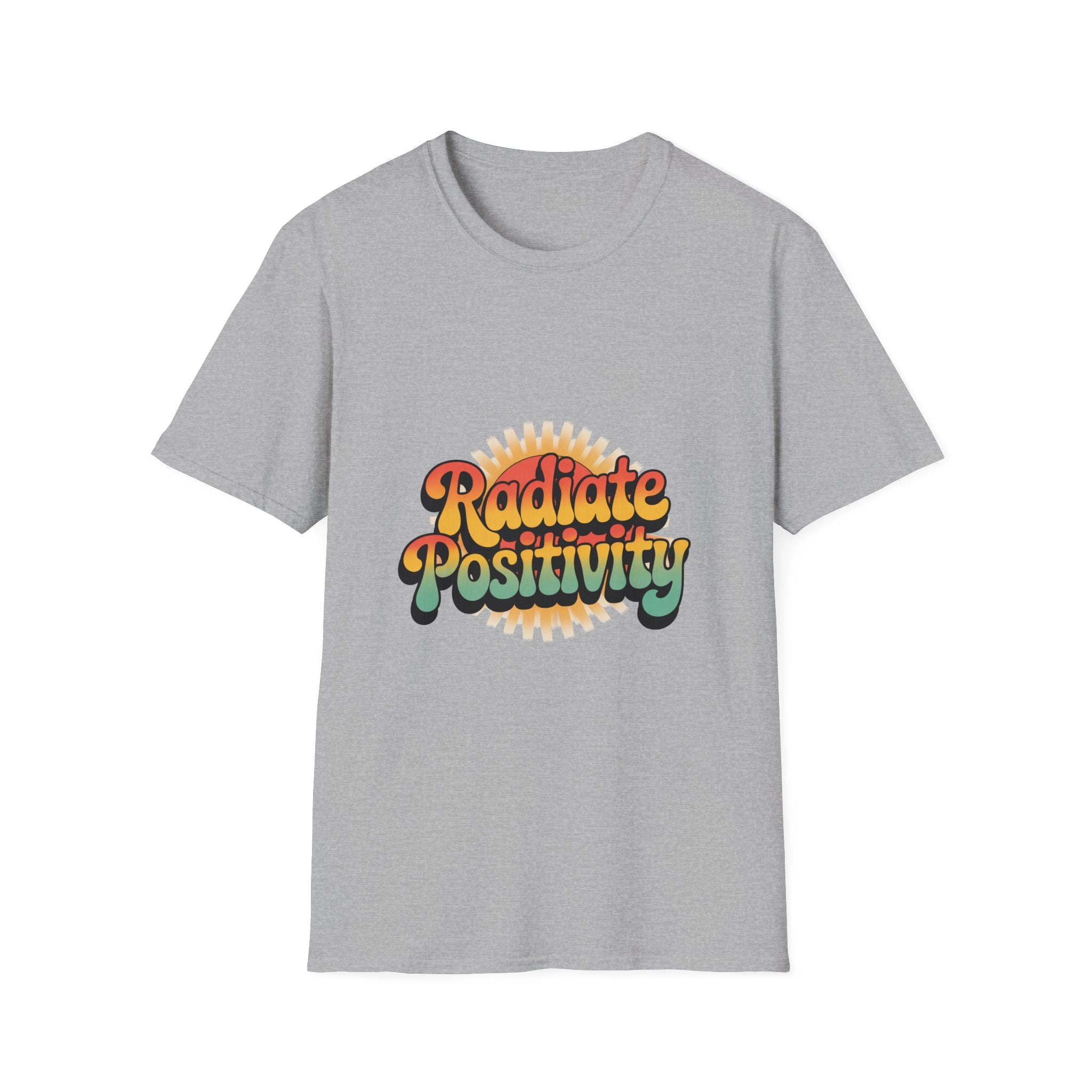 Radiate Positivity Unisex Softstyle T-Shirt - Feel Good Vibes