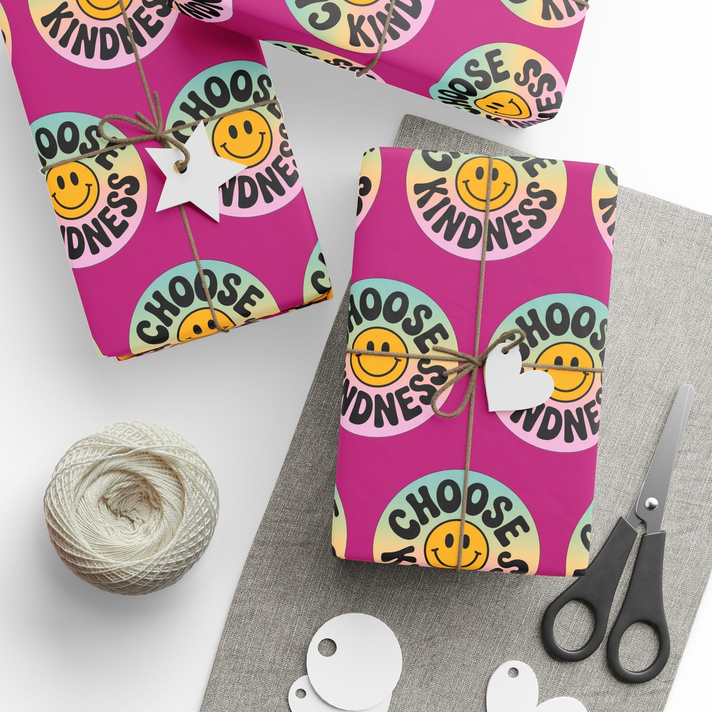 Pink Choose Kindness Wrapping Papers