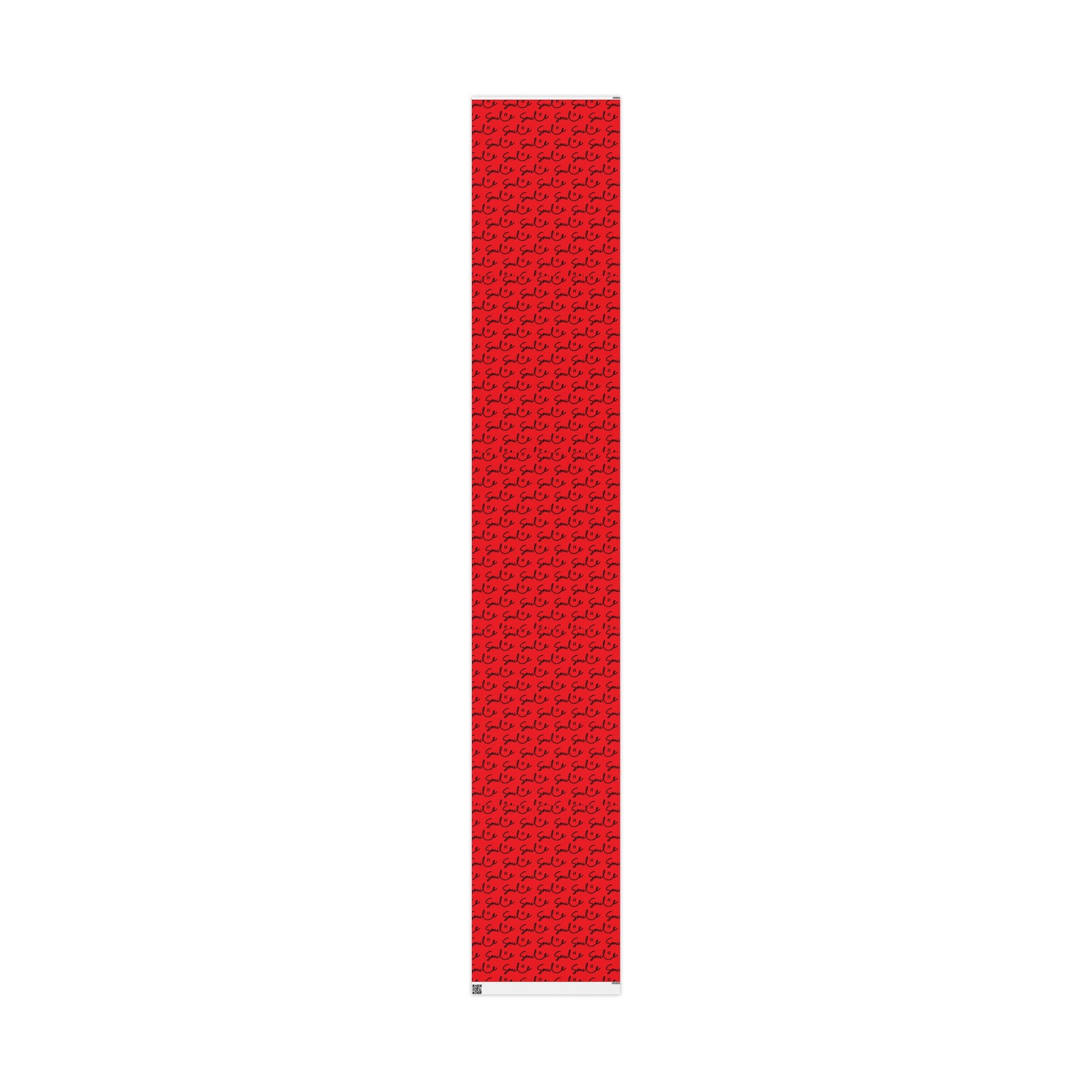 Red/Black Smile Stylish Gift Wrapping Paper for Any Occasion