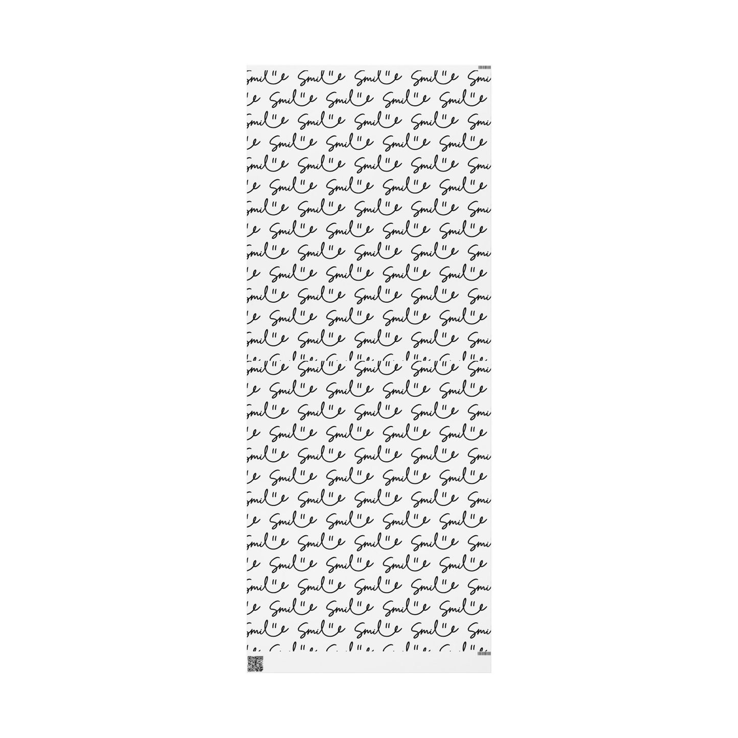 White/Black Smile Stylish Gift Wrapping Paper for Any Occasion