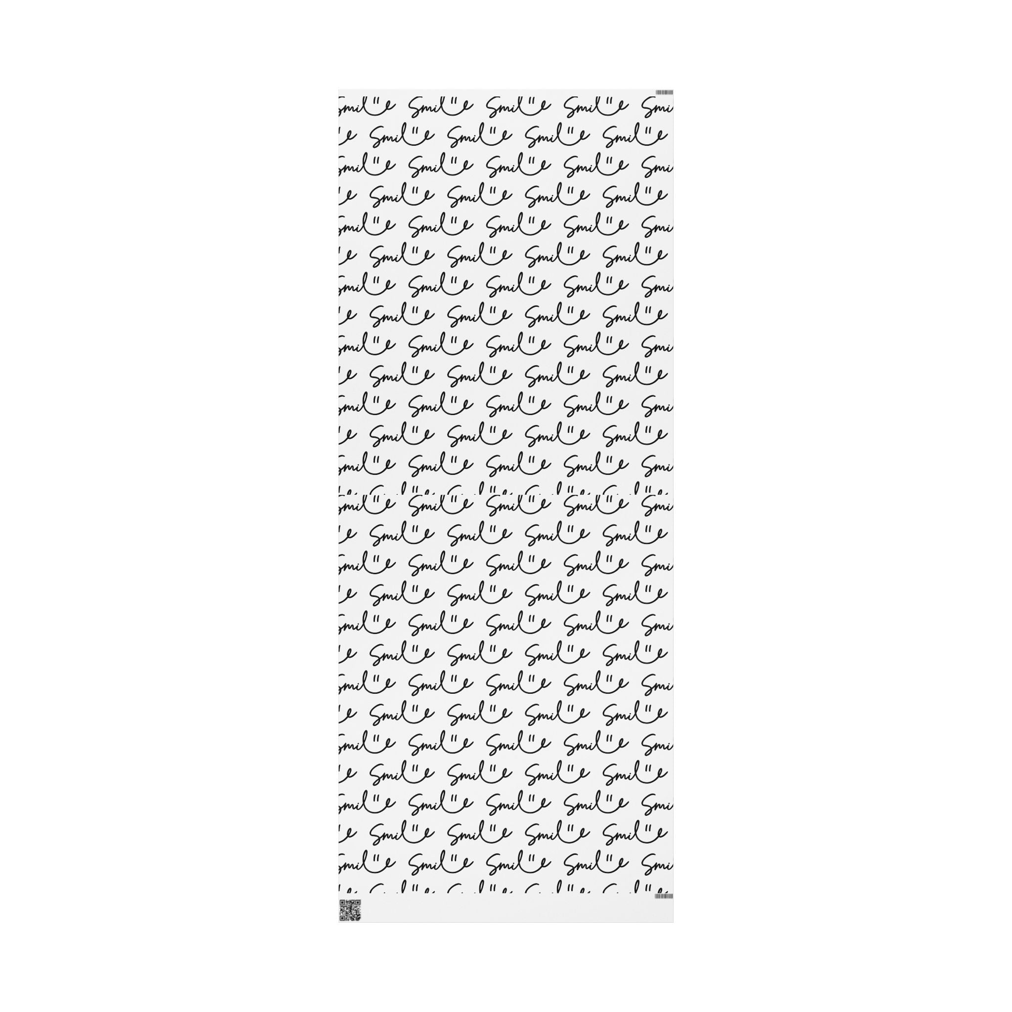 White/Black Smile Stylish Gift Wrapping Paper for Any Occasion