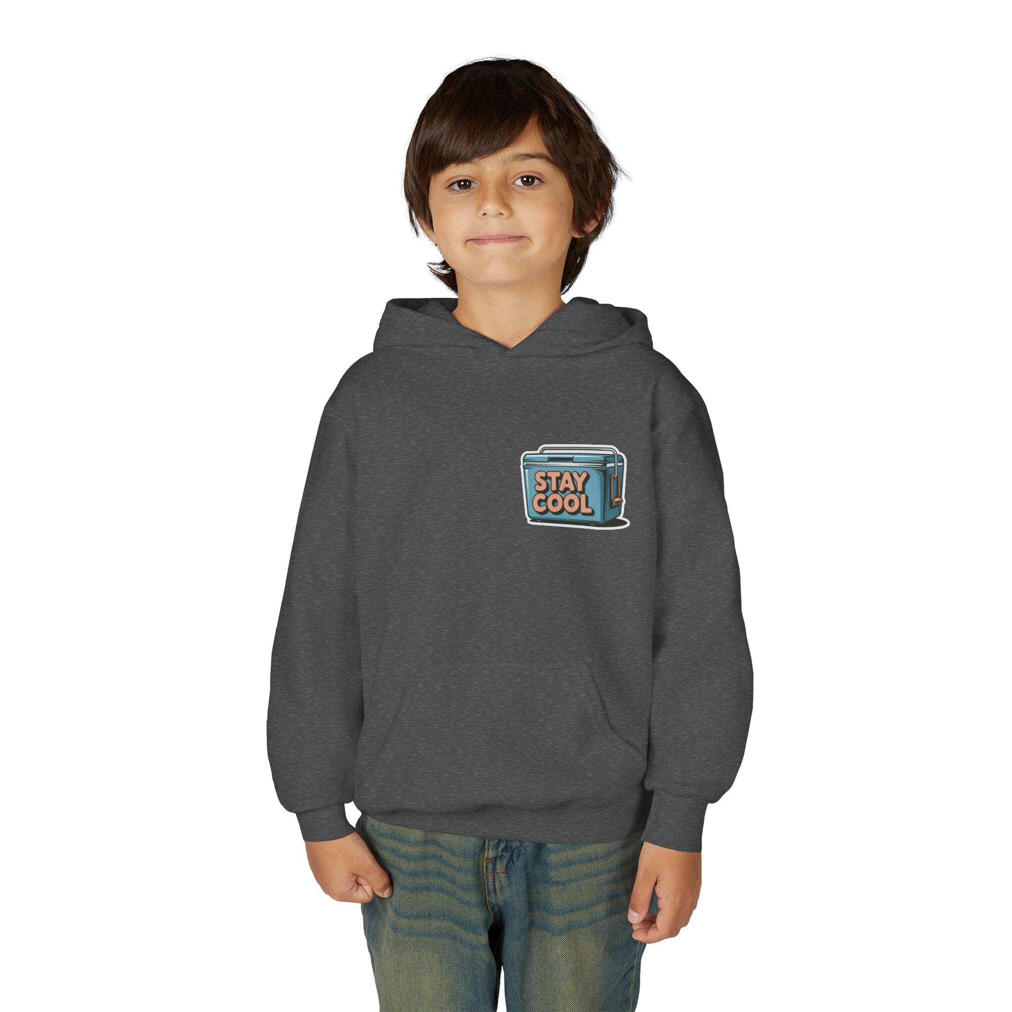 Youth Hooded Sweatshirt - Stay Cool Graphic
