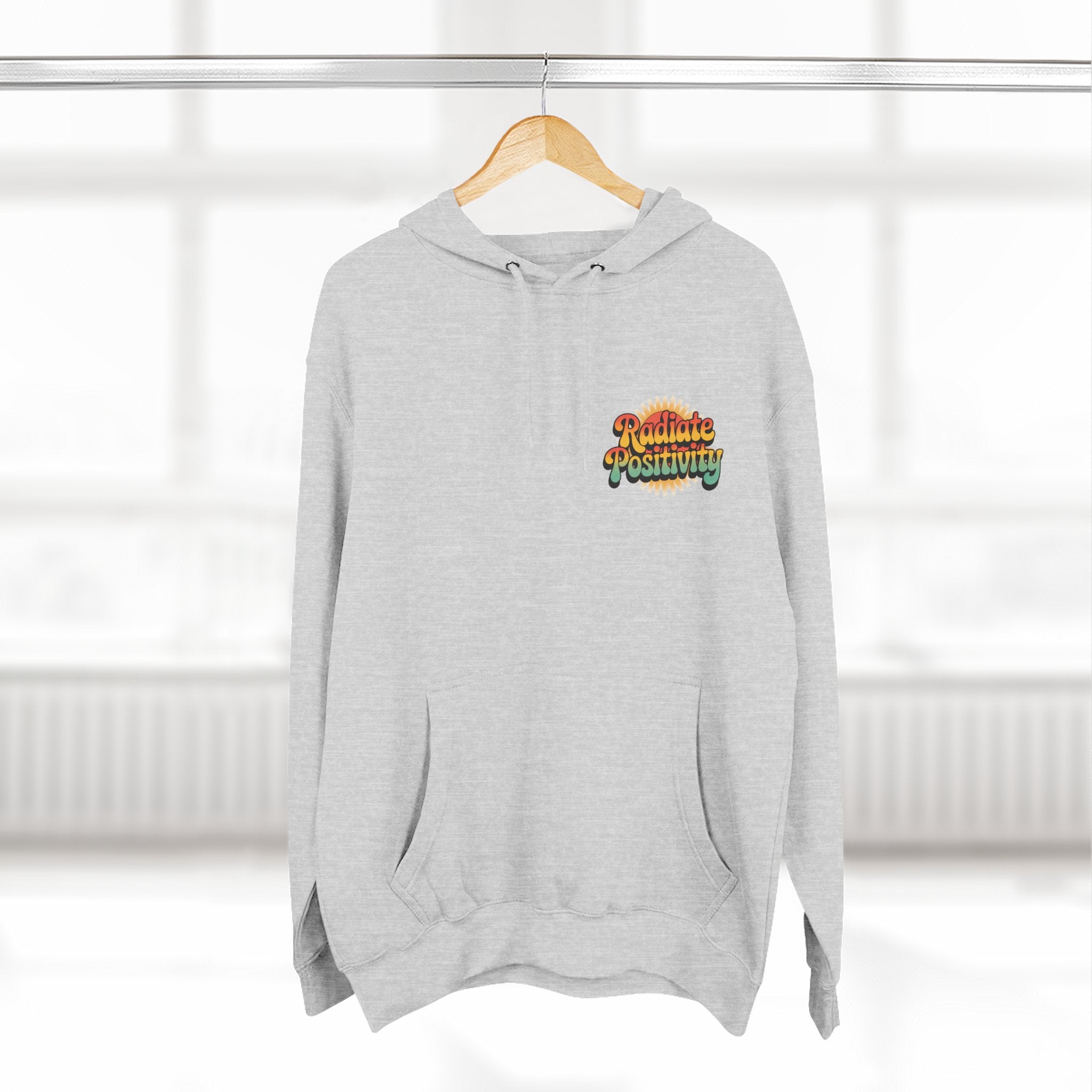Radiate Positivity Three-Panel Fleece Hoodie