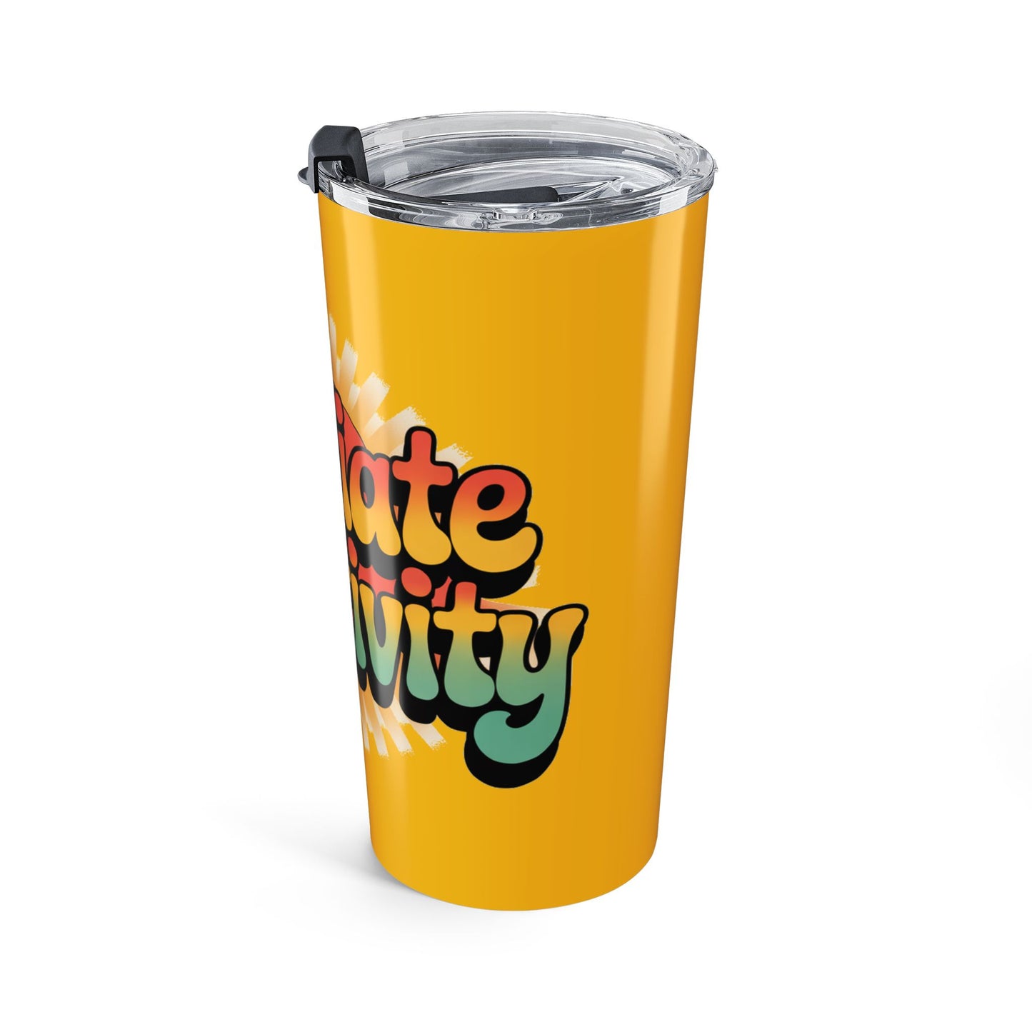 Yellow Radiate Positivity Tumbler 20oz