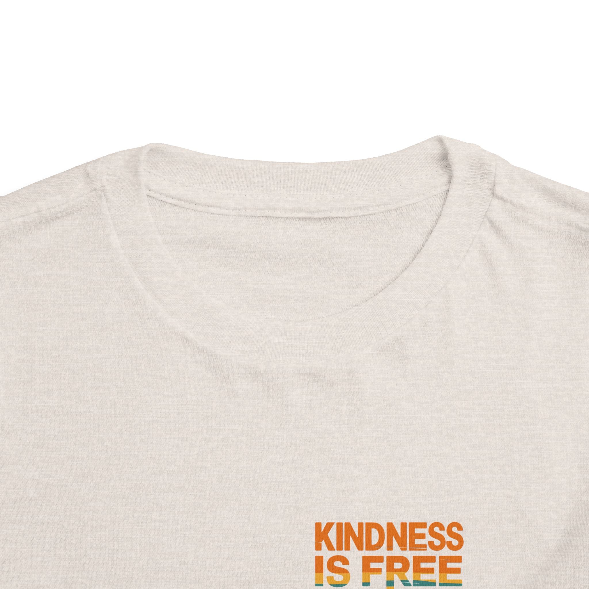 Toddler Short Sleeve Tee - Kindness Is Free Peace Design