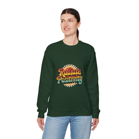 Radiate Positivity Unisex Heavy Blend Crewneck Sweatshirt