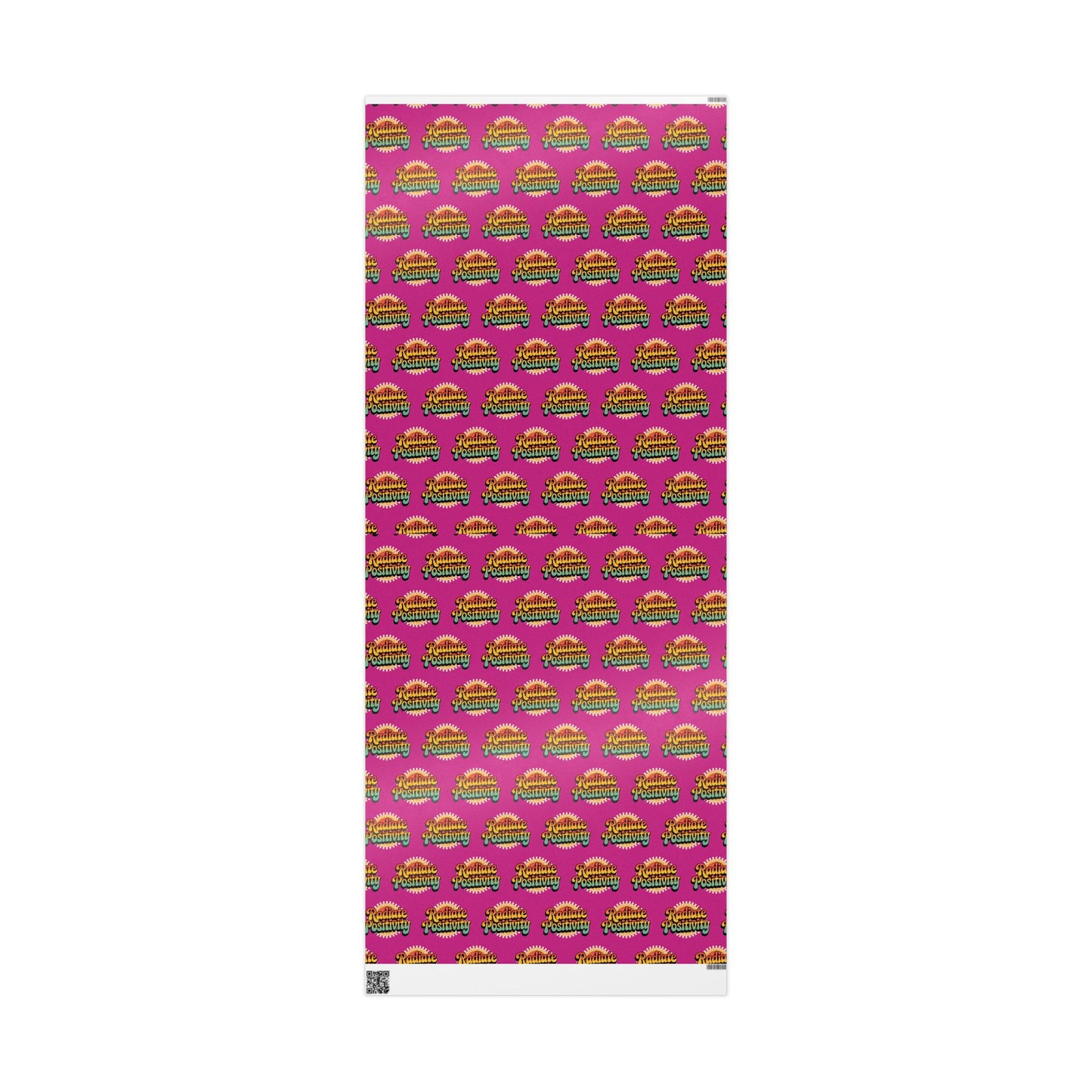 Pink Radiate Positivity Wrapping Paper for Celebrations