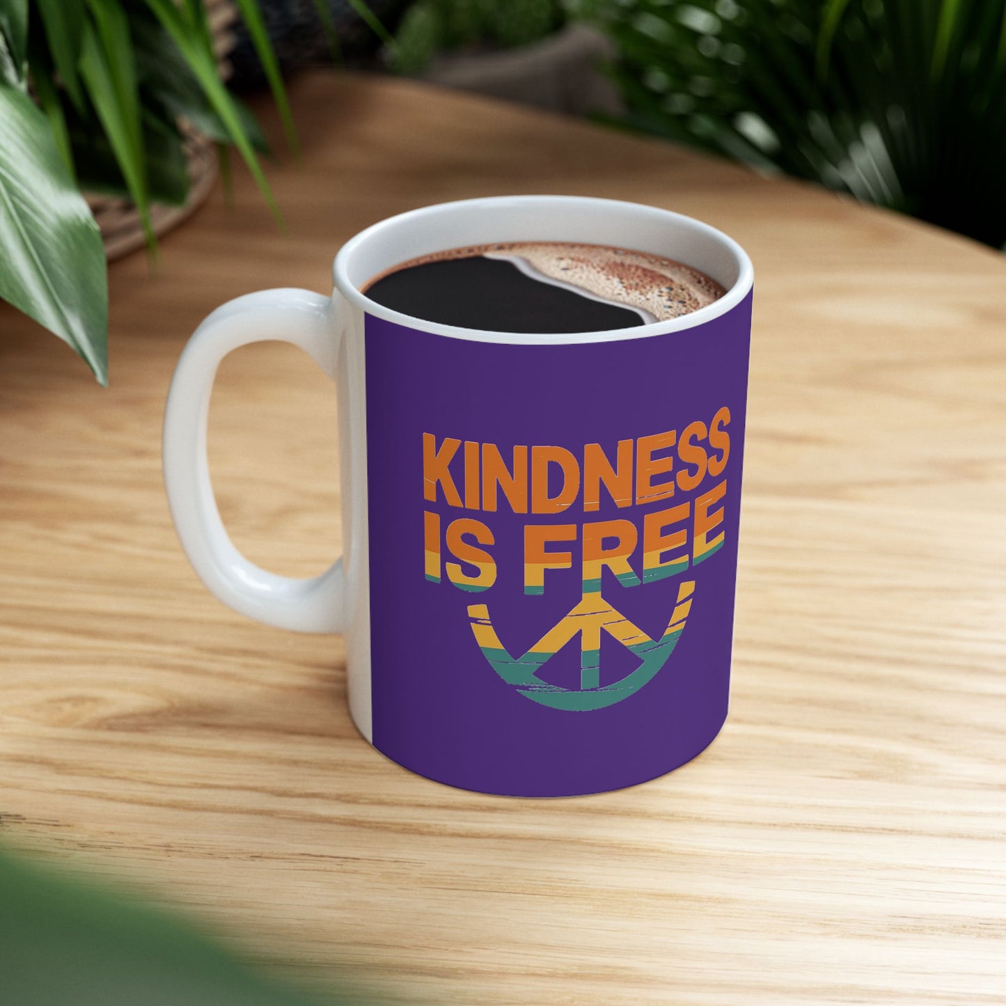 Kindness Is Free Tea or Coffee Mug - 11oz & 15oz - Positive Vibes Gift