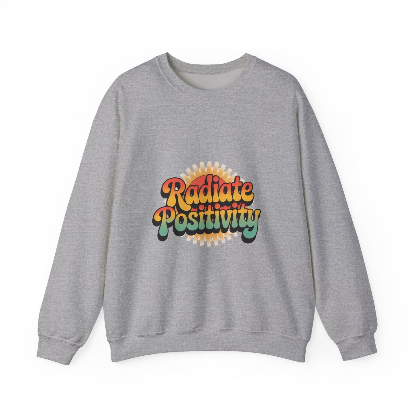 Radiate Positivity Unisex Heavy Blend Crewneck Sweatshirt