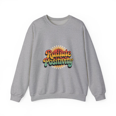Radiate Positivity Unisex Heavy Blend Crewneck Sweatshirt