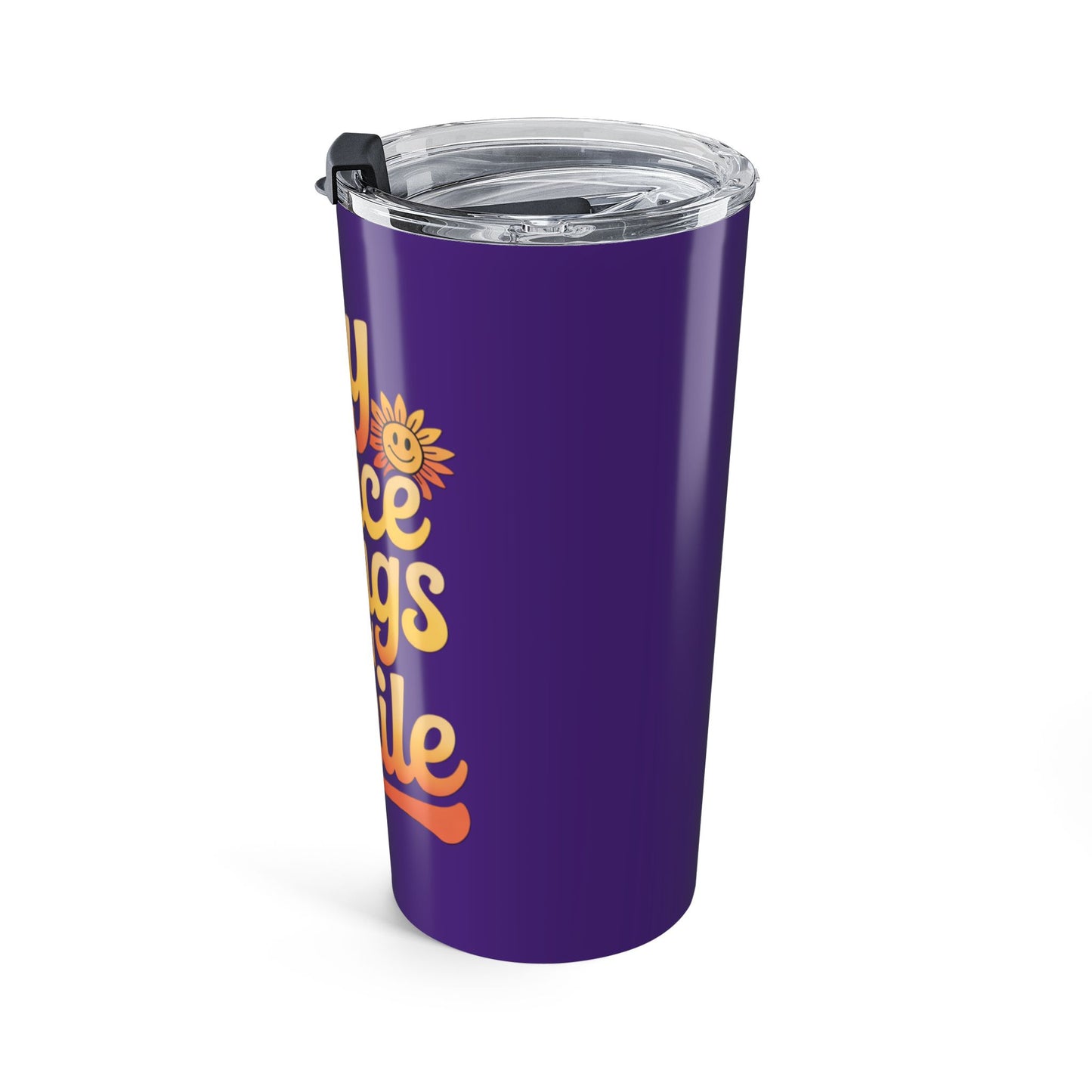 Say Nice Things and Smile Positive Vibes Tumbler 20oz