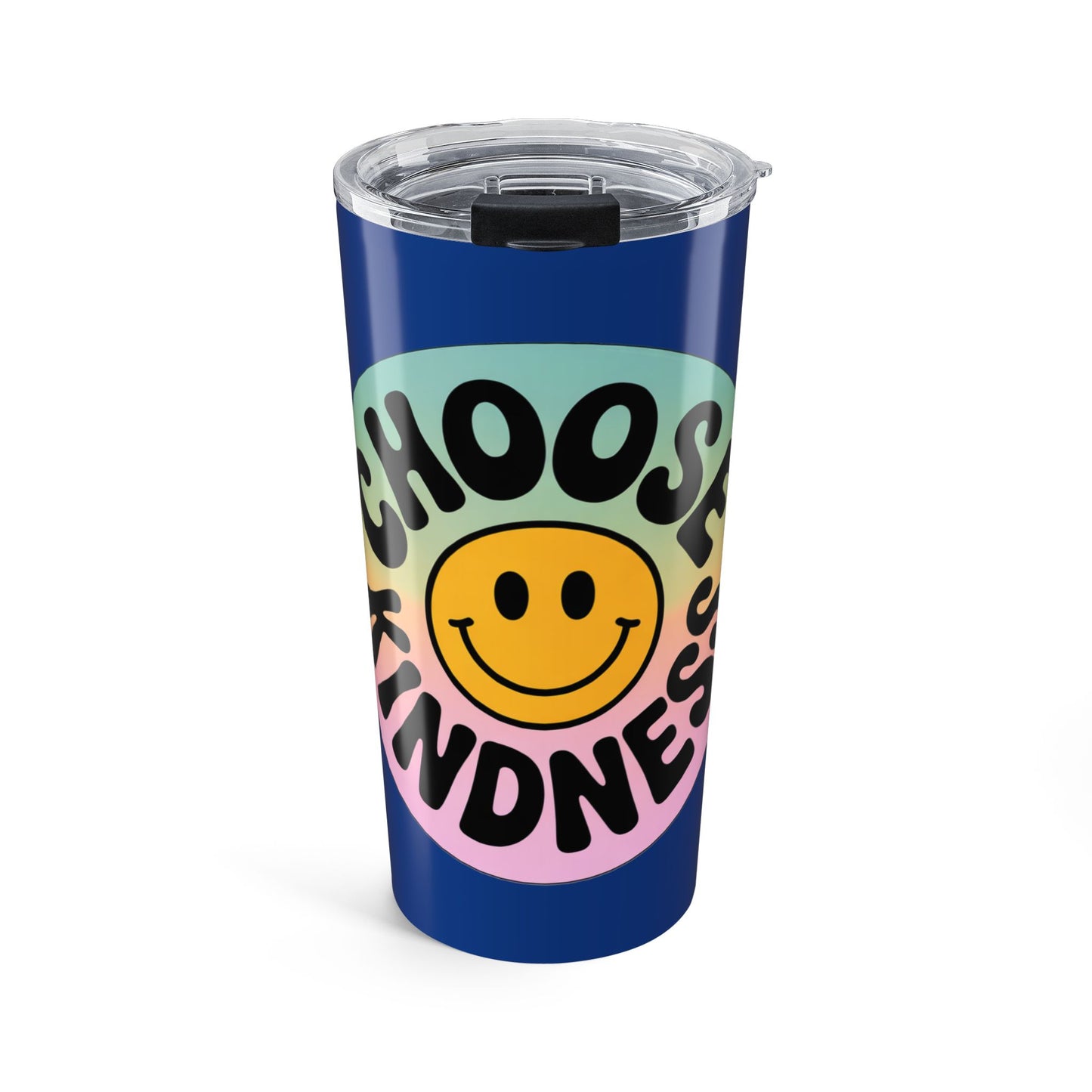 Dark Blue Choose Kindness Tumblers – 20oz Travel Mugs for Positive Vibes