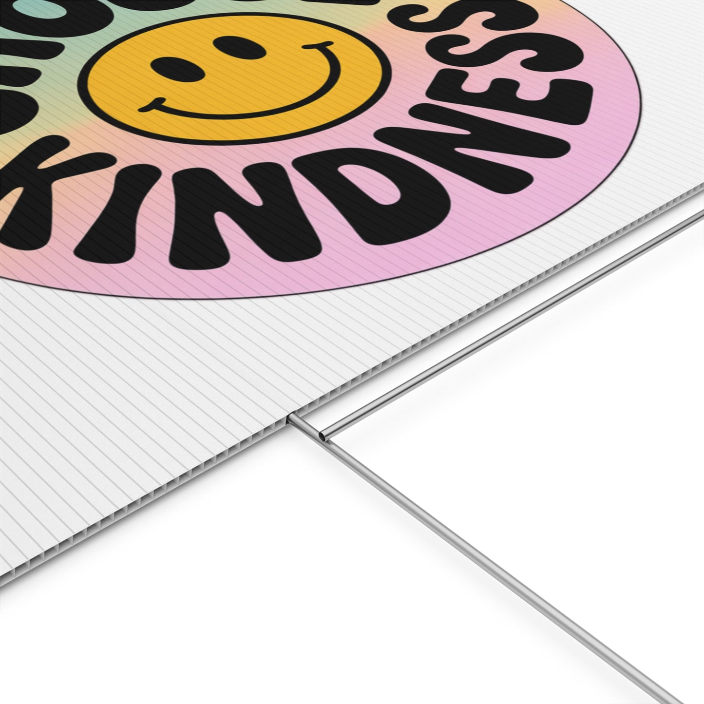 Joyful Choose Kindness Plastic Yard Sign